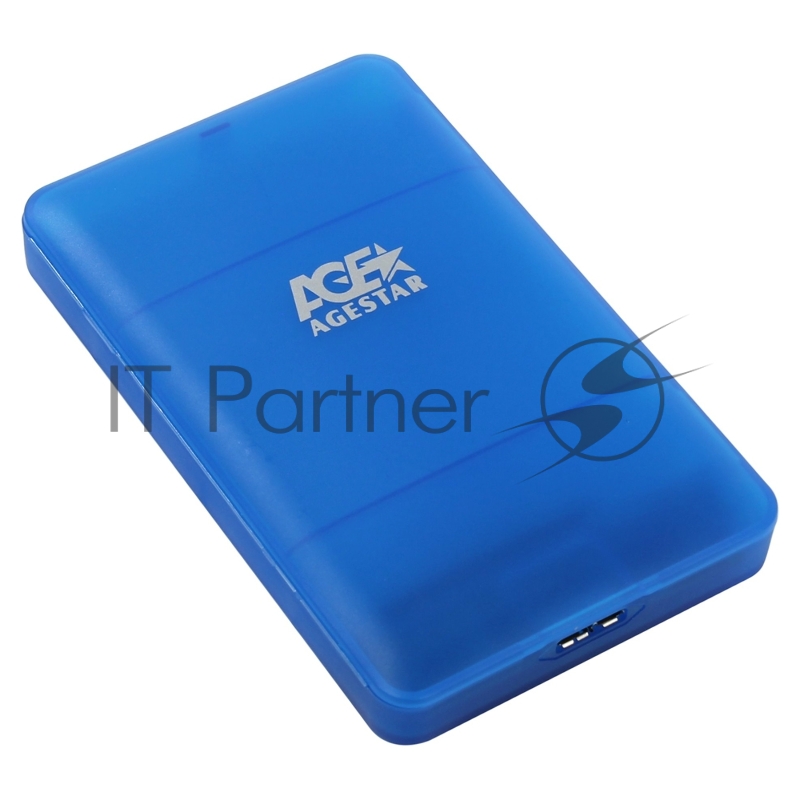 Внешний корпус для HDD/SSD AgeStar 3UBCP3 SATA пластик синий 2.5"