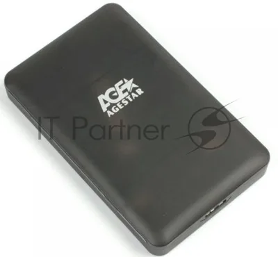 Внешний корпус для HDD/SSD AgeStar 3UBCP3 SATA пластик черный 2.5"