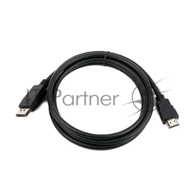 Кабель Cablexpert DisplayPort->HDMI, 10м, 20M/19M, черный, экран, пакет
