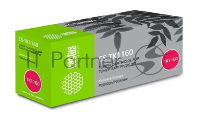 Картридж лазерный Cactus CS-TK1160 черный (7200 стр.) для Kyocera Ecosys P2040dn/P2040dw