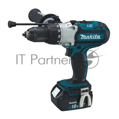 Дрель Makita DHP451RFE Дрель ак(уд), 18В,2х3Ач Li-ion,БЗП-13мм,0-300\0-600\0-1700об\м,80\40Нм,2.2кг,чем,подсветка