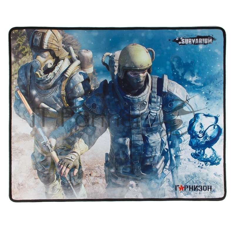 Коврик для мыши Гарнизон GMP-200, игровой, дизайн- игра Survarium, ткань/резина, размеры 437 x 350 x 3 мм