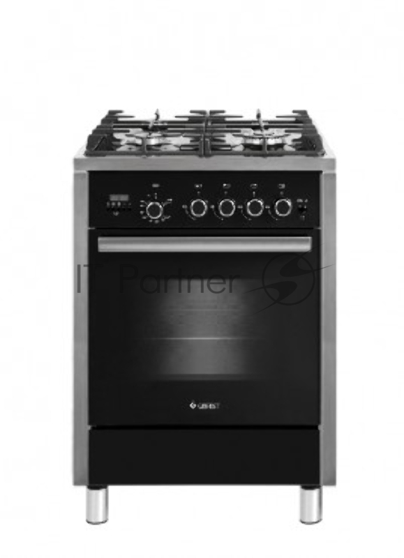 Плита газовая Gefest ПГ 6700-04 черный, конфорок 4 шт, духовка 52 л, 60 см x 85 см x 60 см