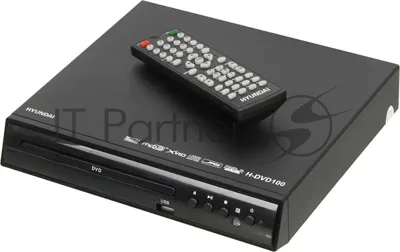 Плеер DVD Hyundai H-DVD100 черный ПДУ