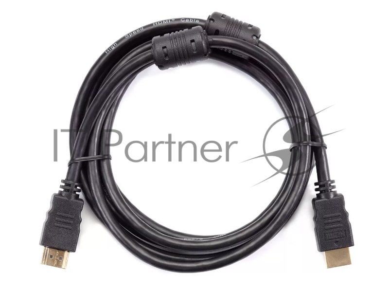 Кабель Telecom HDMI-19M --- HDMI-19M ver 2.0+3D/Ethernet,2 фильтра 2m TCG200F-2M