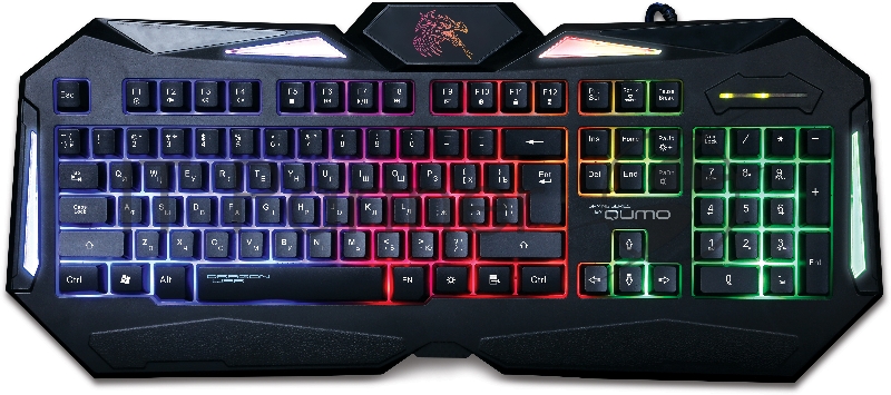 Клавиатура Qumo Dragon War Spirit проводная, USB Type-A, чёрный