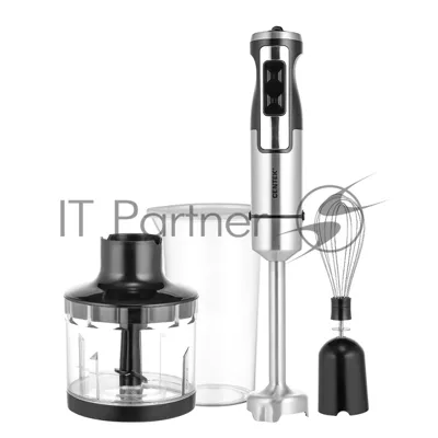 Блендер погружной Centek CT-1338 серебристый/черный, 1300 Вт, плавная регулировка, турбо