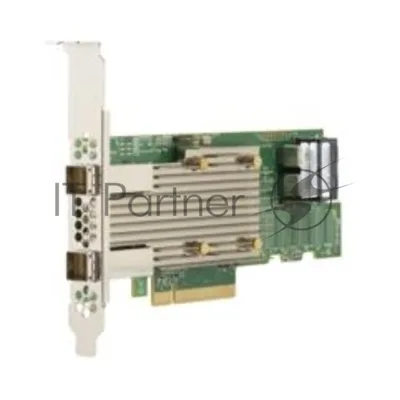 Контроллер LSI SAS 9400-8i8e SGL (05-50031-02), PCIe 3.1 x8 LP, Tri-Mode SAS/SATA/NVMe 12G HBA, 16port(2*int SFF8643+2*ext SFF8644), 3516 IOC