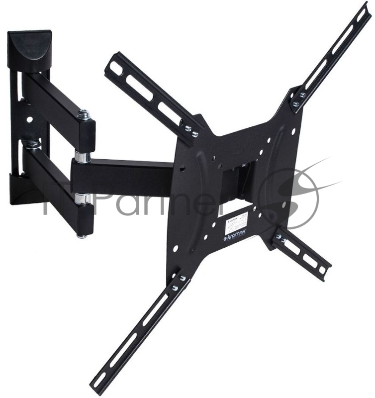 Кронштейн для телевизора Kromax DIX-24 черный 15"-55" макс.35кг настенный поворотно-выдвижной и наклонный