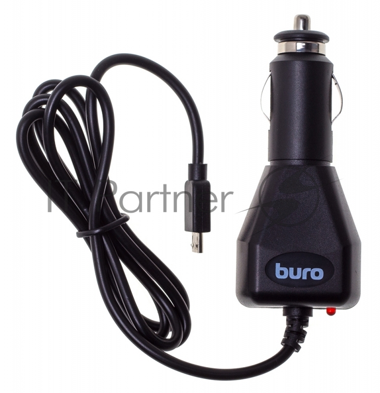 Автомобильное зарядное устройство Buro 2A универсальное кабель microUSB черный