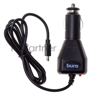 Автомобильное зарядное устройство Buro 2A универсальное кабель microUSB черный
