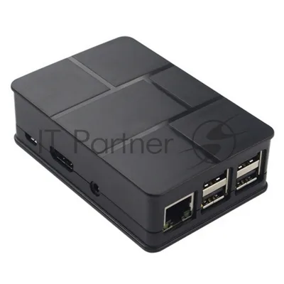 Корпус ACD черный ABS Plastic Case Brick style w/Camera cable hole for Raspberry Pi 3