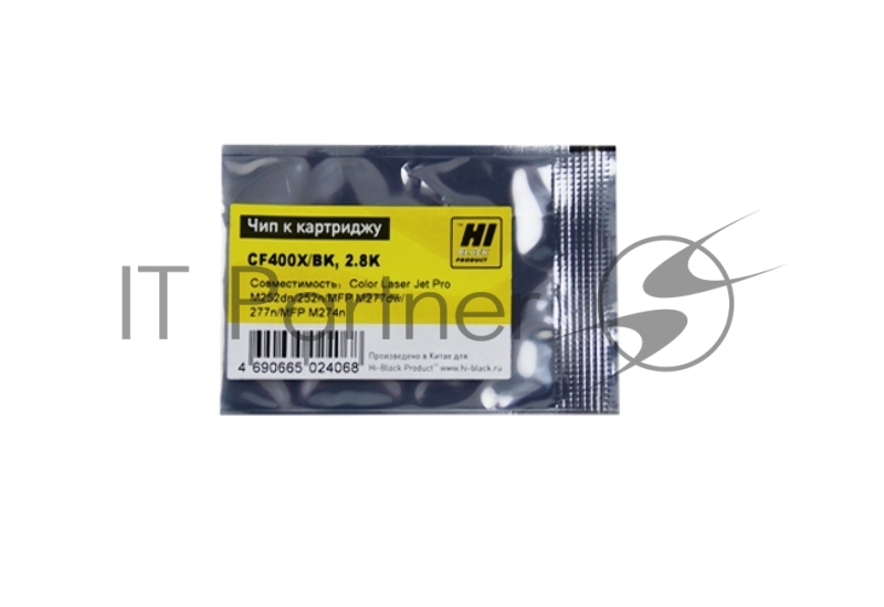 Чип Hi-Black к картриджу HP CLJ Pro M252dw (CF400X) OEM SIZE, Bk, 2.8K