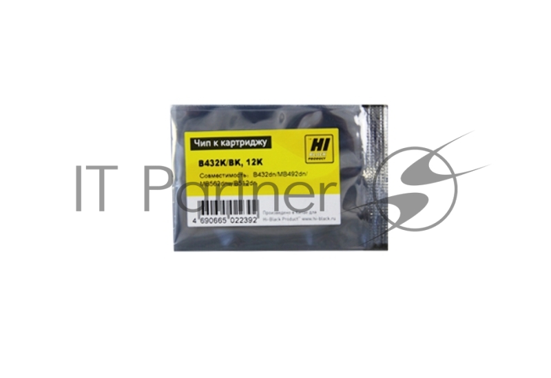 Чип Hi-Black к картриджу OKI B432/B512/MB492/MB562 BK, 12K