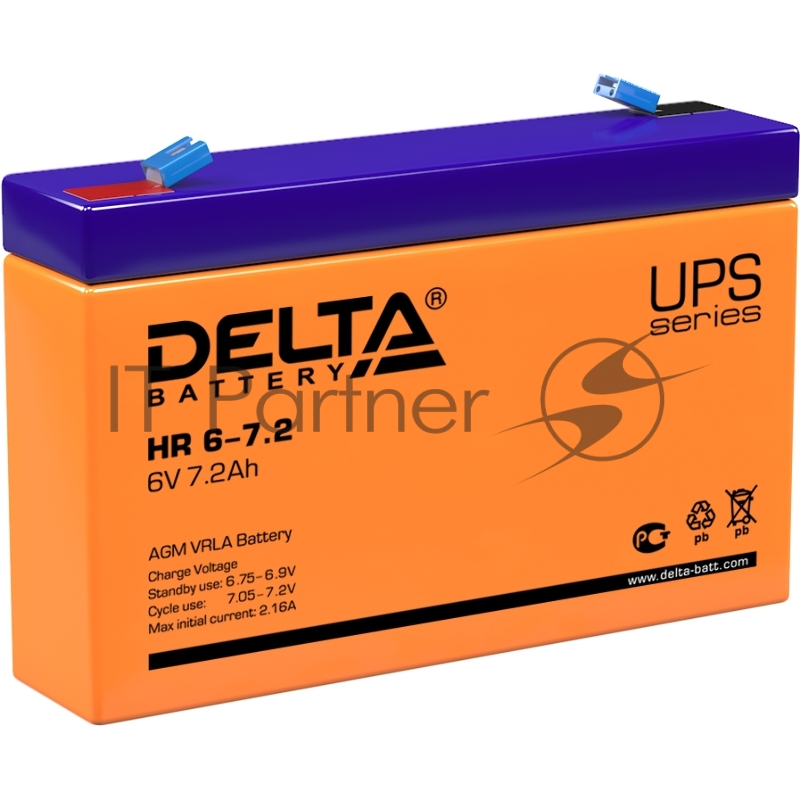 Батарея для ИБП Delta HR 6-7.2 (7.2 А\ч, 6В)