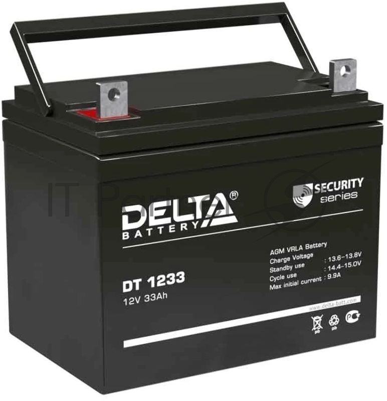 Батарея Delta DT 1233 (33 А\ч, 12В) свинцово- кислотный аккумулятор