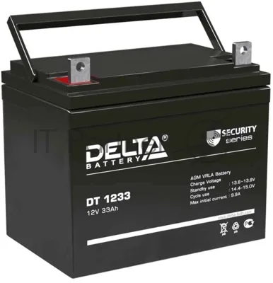 Батарея Delta DT 1233 (33 А\ч, 12В) свинцово- кислотный аккумулятор