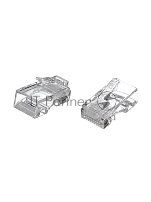 Коннектор VCOMRJ-45 (8P8C) для UTP кабеля 5 кат. 20 шт в пакете