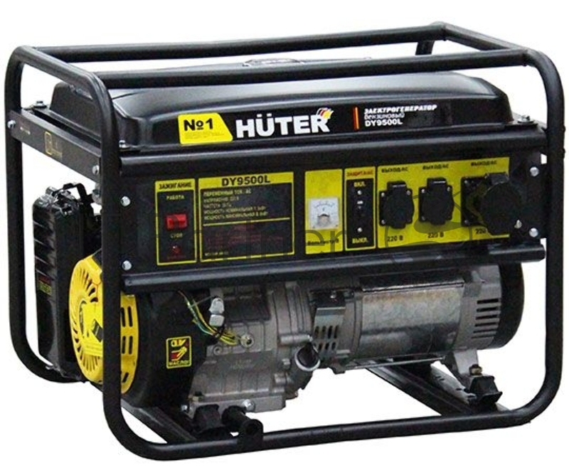 Электрогенератор бензиновый Huter DY9500L, 8 кВт, 91 дБ, 76 кг