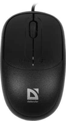 Мышь проводная Defender Datum MS-980 черный, 1000 dpi, USB, кнопки - 3