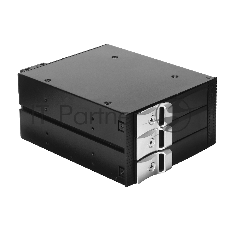 Корзина для HDD ExeGate EX264639RUS HS335-01 (универсальная, на 3*3,5" SATA/SAS HDD, занимает 2*5,25" отсека)