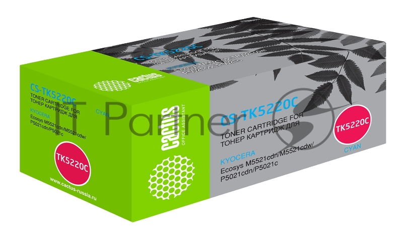 Картридж лазерный Cactus CS-TK5220C голубой (1200 стр.) для Kyocera Ecosys M5521cdn/M5521cdw/P5021cdn/P5021cdw