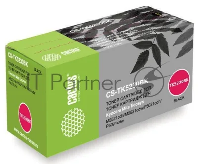 Картридж лазерный Cactus CS-TK5230BK черный (2600 стр.) для Kyocera Ecosys M5521cdn/M5521cdw/P5021cdn/P5021cdw