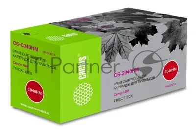Картридж лазерный Cactus CS-C040HM пурпурный (10000 стр.) для Canon LBP 710CX I-SENSYS/712CX I-SENSYS
