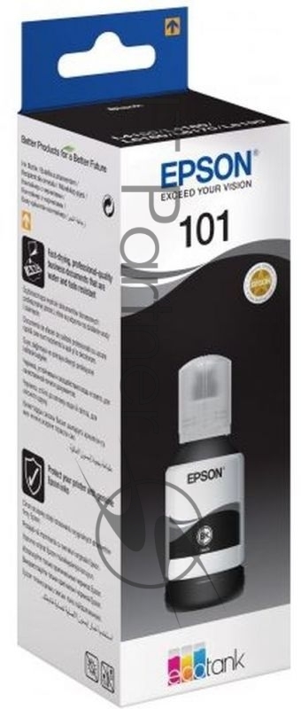 Картридж струйный Epson L101 C13T03V14A черный (127мл) для Epson L4150/L4160/L6160/L6170/L6190