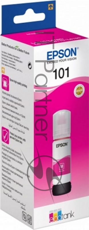 Чернила Epson L101 C13T03V34A пурпурный (70 мл) для Epson L4150/L4160/L6160/L6170/L6190