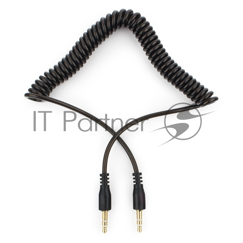 Кабель аудио Cablexpert CCA-405-6, Jack3.5 - Jack3.5, 2м, спиральный