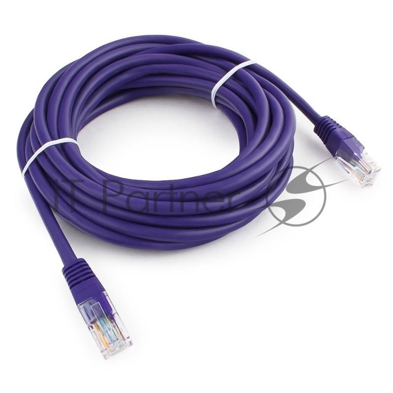 Патч-корд UTP Cablexpert cat.5e, 5м, литой, многожильный, фиолетовый