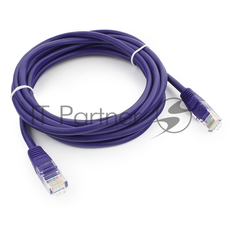 Патч-корд UTP Cablexpert cat.5e, 3м, литой, многожильный, фиолетовый