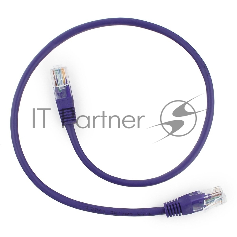 Патч-корд UTP Cablexpert cat.5e, 0.5м, литой, многожильный, фиолетовый