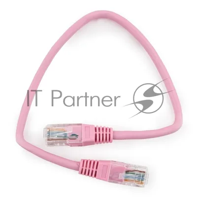 Патч-корд UTP Cablexpert cat.5e, 0.25м, литой, многожильный, розовый