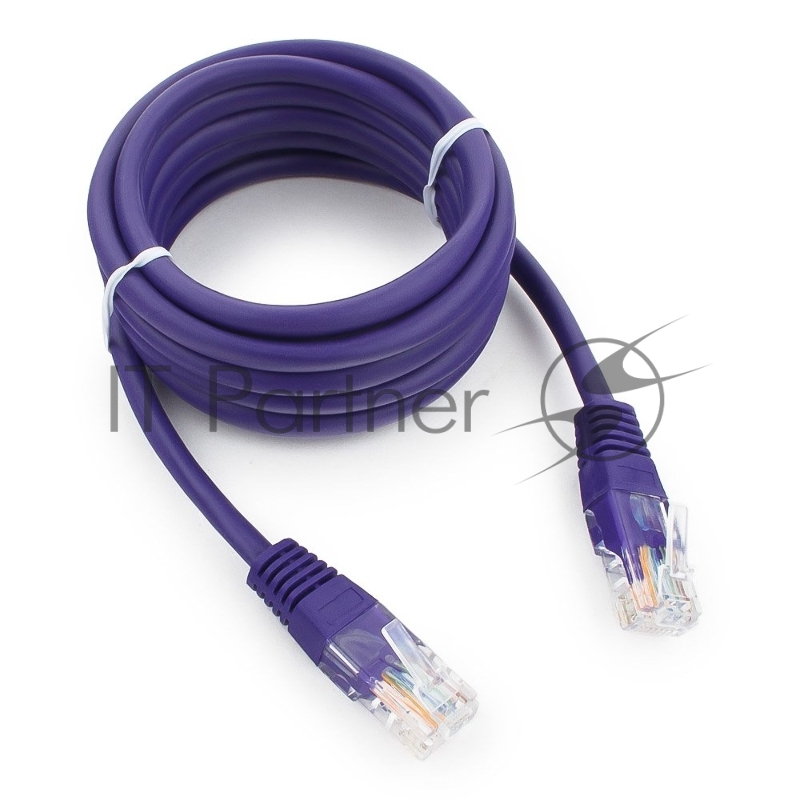 Патч-корд UTP Cablexpert cat.5e, 2м, литой, многожильный, фиолетовый