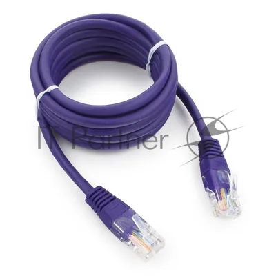 Патч-корд UTP Cablexpert cat.5e, 2м, литой, многожильный, фиолетовый