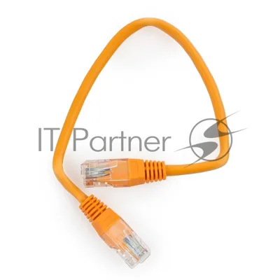 Патч-корд UTP Cablexpert cat.5e, 0.25м, литой, многожильный, оранжевый