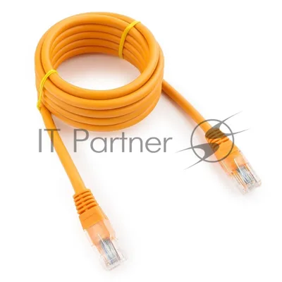 Патч-корд UTP Cablexpert cat.5e, 2м, литой, многожильный, оранжевый