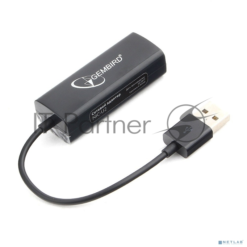 Сетевой адаптер Ethernet Gembird NIC-U2 USB 2.0 - Fast Ethernet adapter