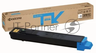 Картридж лазерный Kyocera TK-8115C (1T02P3CNL0) голубой для M8124cidn/M8130cidn 6000 стр.