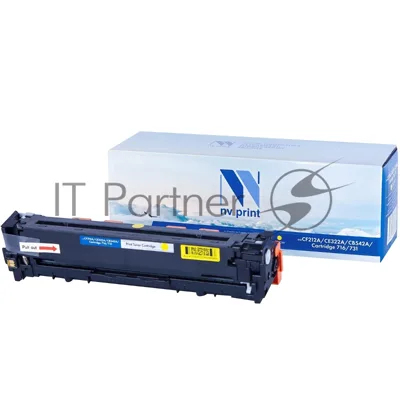 Картридж лазерный NVPrint совместимый HP CF212A/CE322A/CB542A/Canon 716/731 Yellow для LaserJet Color Pro M251n/M251nw/M276n/M276nw/CP1525n/CP1525nw/CM1415fn/CM1415fnw/CP1215/CM1312/CM1312nfi/CP1215/Canon i-SENSYS LBP5050/LBP5050n/MF8030Cn/MF8040Cn/MF8050Cn/MF8080Cw/LBP-7100Cn/7110Cw (1600k)