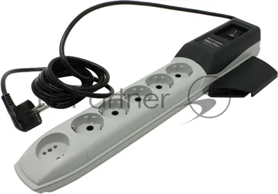 Сетевой фильтр ZIS Pilot Pro 6 розеток (5 евро + 1Gadget Parking) 1.8 м, автомат защиты Surge protector Pilot PRO 6 outlets (5 euro + 1 without ground) 10A/2.2kVt, 1.8m, automatic circuit-breaker