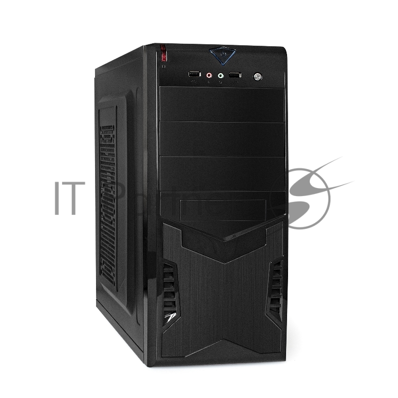 Компьютерный корпус ExeGate EX261449RUS Miditower CP-601 Black, ATX, (CP400W, 80мм), 2хUSB, Audio