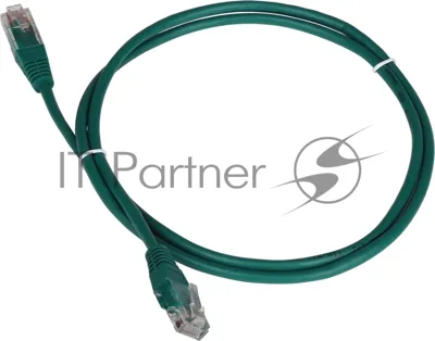 Патч-корд LANMASTER TWT UTP cat.5e, с заливными колпачками, 15.0 м, зеленый
