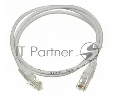 Патч-корд LANMASTER LSZH UTP cat.5e, 0.5 м, серый