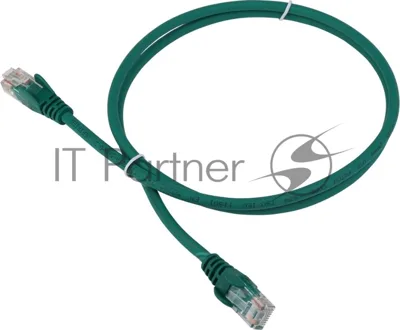 Патч-корд LANMASTER LSZH UTP cat.5e, 0.5 м, зеленый