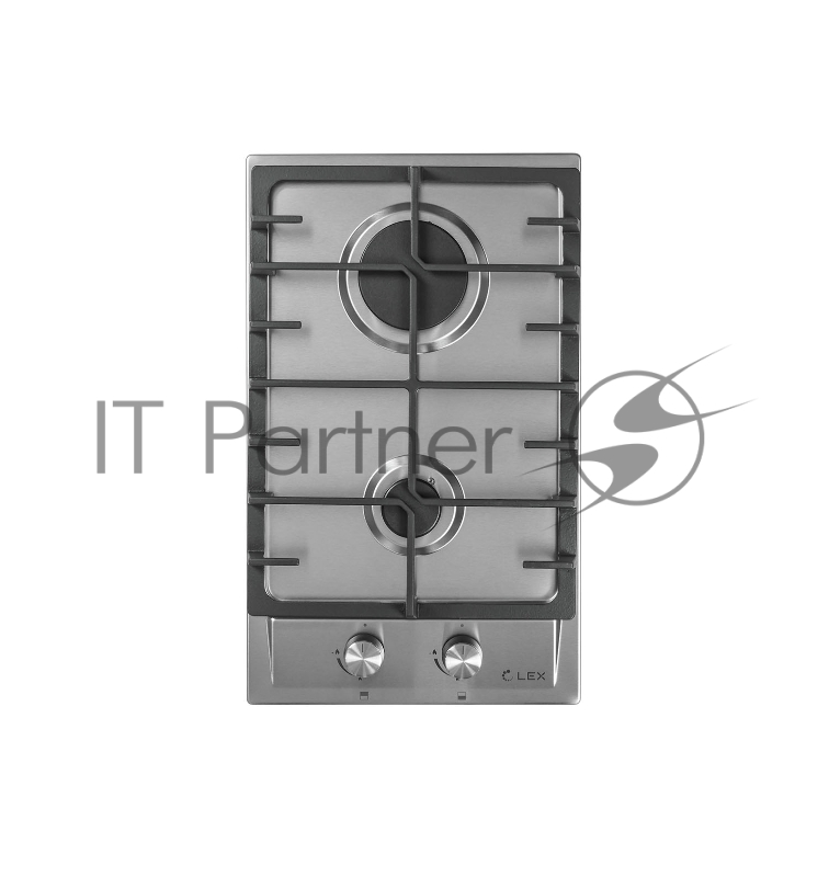 Газовая варочная панель LEX GVS 321 Inox 4000Вт 2 комфорки нерж.сталь