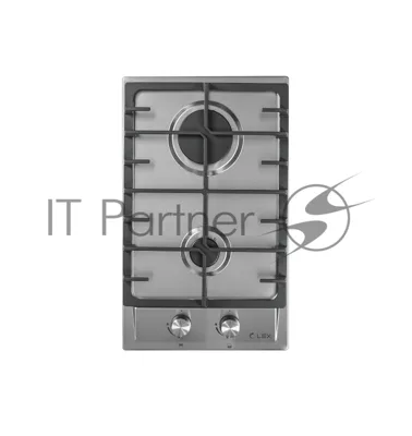 Газовая варочная панель LEX GVS 321 Inox 4000Вт 2 комфорки нерж.сталь