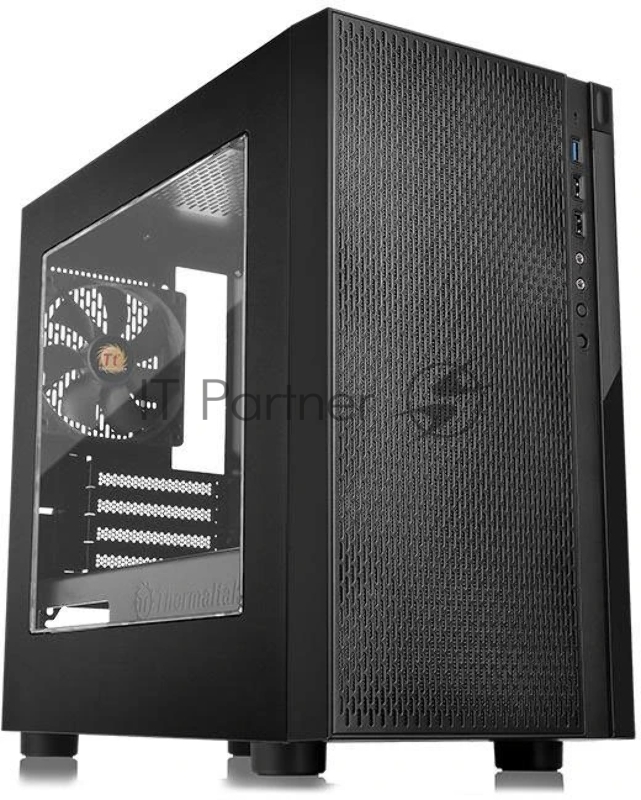 Компьютерный корпус Thermaltake Versa H18 Window черный без БП mATX 2xUSB 2.0 1xUSB 3.0 audio bott PSU